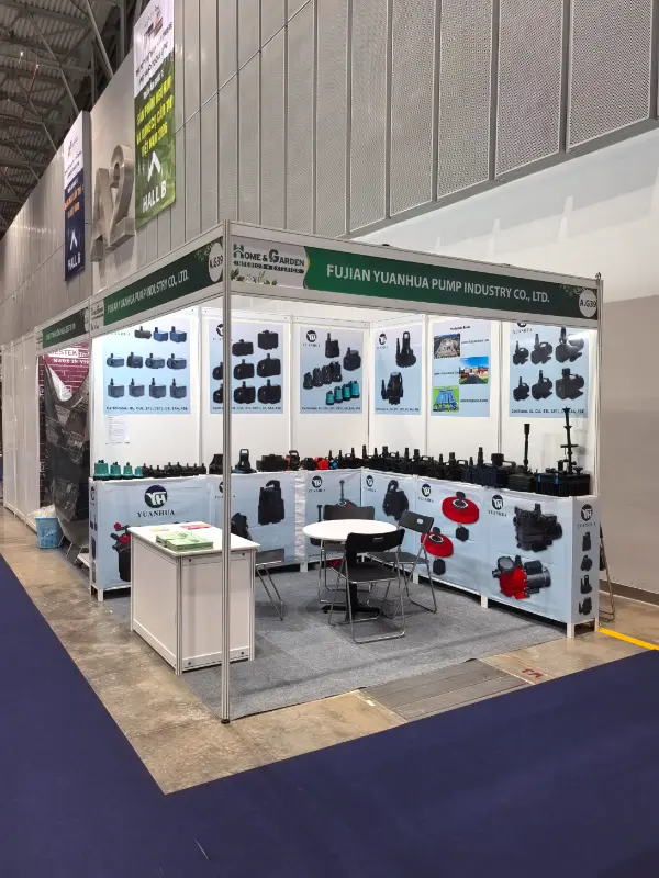 Công ty TNHH Công nghiệp Bơm Yuanhua Phúc Kiến trưng bày tại Trung tâm Hội chợ & Triển lãm Sài Gòn - SECC